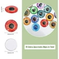 thumbnail image 2 of 30Pcs 15Styles Dragon Eyes Glass Cabochon Luminous Cat Eyes Glass Cabochons Glow in The Dark Animal Eyes Flatbacks for Art Props DIY Craft Making 20mm Multi-color DIY, 2 of 7