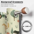 thumbnail image 2 of Outdoor Curtains for Patio Waterproof, Cartoon Farmhouse Outdoor Privacy Panels Grommet, Cute Watercolor Cabin Animals Trees Yellow Blackout Outside Curtains for Porch/Cabana 54"x84", 1 Panel, 2 of 8