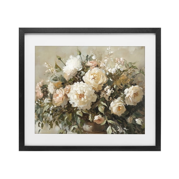 Stupell Industries Traditional Secret Garden Arrangement Black Framed Print Under Glass, 16 x 13, by Heidi Kuntz