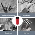 thumbnail image 5 of Knife holder, kitchenware universal knife holder, space-saving scissors slot knife holder, 5 of 5