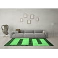thumbnail image 3 of Ahgly Company Indoor Rectangle Abstract Emerald Green Modern Area Rugs, 8' x 12', 3 of 4