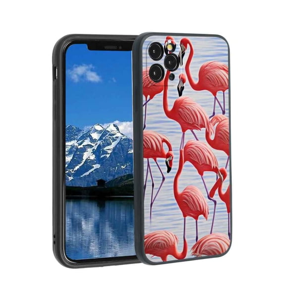 Flamingo-jpg Phone Case, Degined for iPhone 11 Pro Max Case Men Women, Flexible Silicone Shockproof Case for iPhone 11 Pro Max