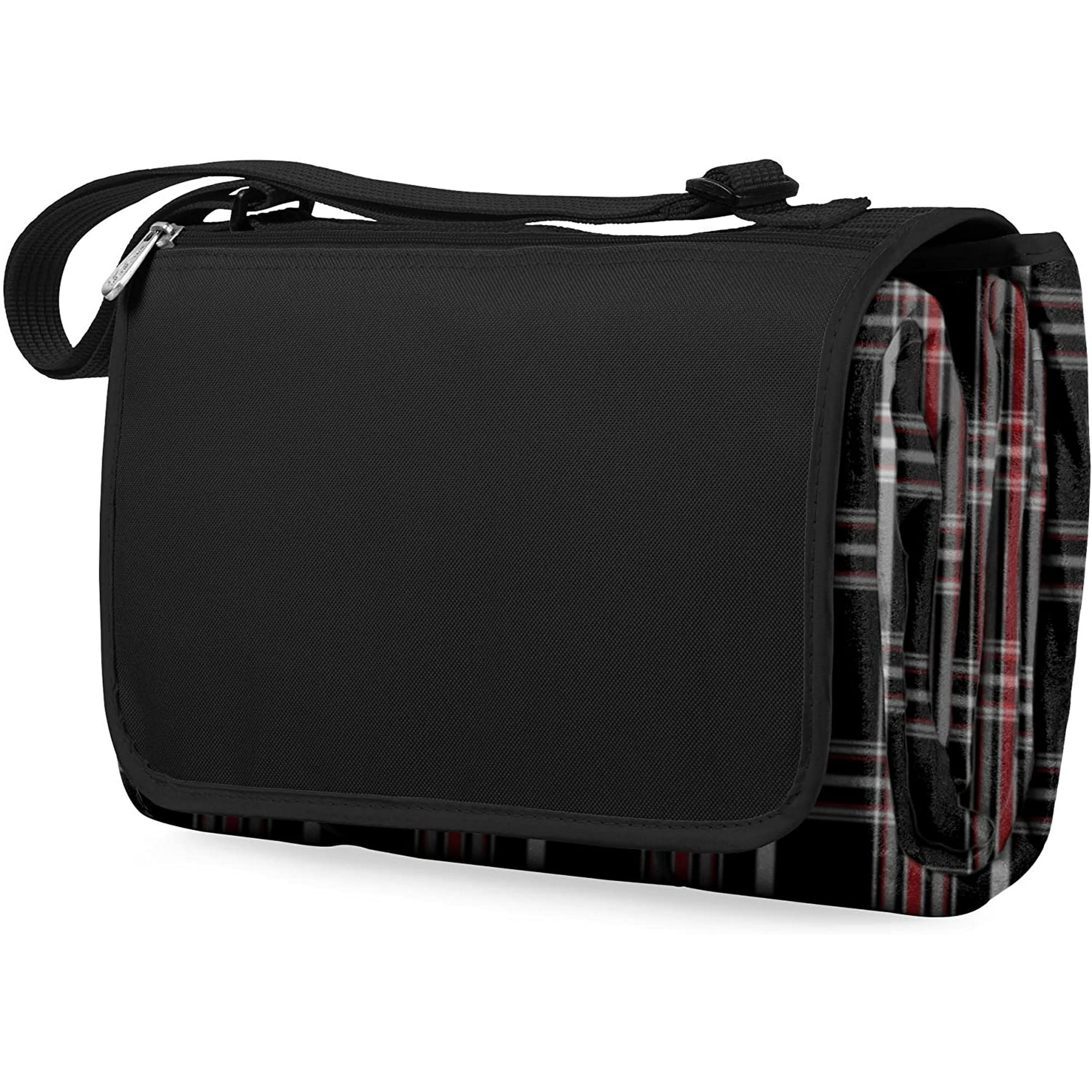 Yiailnter Oniva A Picnic Time Brand Outdoor Picnic Blanket Tote Xl Black Tartan Other