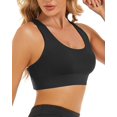 thumbnail image 4 of WANOSS Sports Bras for Women High Impact Sports Bra - Removable Padded Yoga Racerback Bra Workout Crop Tops, 4 of 21