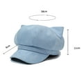 thumbnail image 3 of Women Cat Ear Wool Beret Hat – Soft Warm French Style Painter Cap, Cute Japanese Fashion Beret Hats for Women, Casual Streetwear Accessory for Autumn and Winter Outfits, 3 of 8