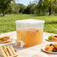 thumbnail image 7 of Two Compartment Drink Dispenser with Faucet, Large Capacity Beverage Container for Cold Drinks, Leak-Proof Refrigerator Pitcher for Parties, Camping, and Daily Use, 7 of 7