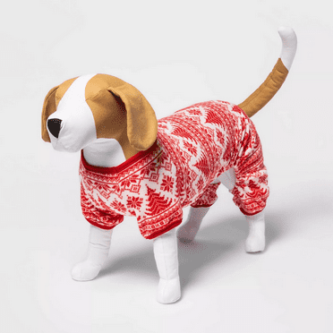 Wondershop Fair Isle Holiday Dog and Cat Pajamas, Small