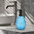 thumbnail image 6 of Unique Bargains 1 Pc Durable Pineapple-shaped Soap Dispenser 11.84oz Blue Black, 6 of 6