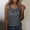 Dark Gray, variant on Women Tank Top Letter Graphic Racerback Crew Neck Summer Vest Breathable Womens Camisole White L