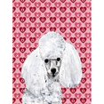 thumbnail image 1 of Caniche Blanc Coeurs et Amour Drapeau Jardin Taille, 1 of 1