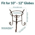 thumbnail image 5 of Sunnydaze Traditional 9.25" Bronze Steel Outdoor Gazing Globe Stand, 5 of 11