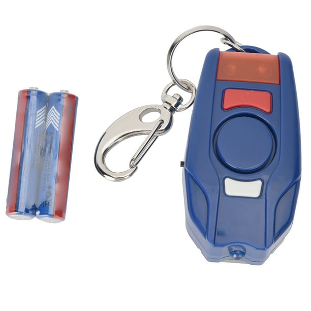 Llavero con alarma personal de 125-128 dB, dispositivo de seguridad de autodefensa de emergencia para exteriores con luz LED