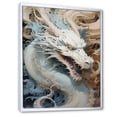 thumbnail image 2 of Designart "Odyssey Of Blue And Grey Dragon II" Dragons Floater Framed Canvas Art Print, 2 of 5