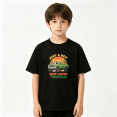 thumbnail image 2 of Vintage Green Truck Sunset Boys Graphic Tee, Retro Country 100% Cotton Kids Short Sleeve T-Shirt 4-13Y, 2 of 5