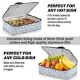 thumbnail image 5 of Iauyy Casserole Carrier for Hot Food Insulated Casserole Travel Carry Bag with Lid Food Warmer Bag for Party/Picnic,Light Gray and Blue Flowers, 5 of 7