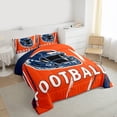 thumbnail image 3 of jejeloiu American Rugby Football Twin Comforter Sets,Teen Ball Game Bedding Set For Gamer Reversible 2-Piece, 3 of 8