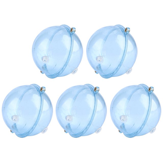 5 uds ABS Bola de flotabilidad flotador de pesca indicador de huelga accesorio de aparejos de pesca azul 25mm