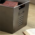 thumbnail image 5 of Bowery Hill Modern Metal Storage Shelf with 6 Bins in Gun Metal, 5 of 6