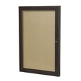thumbnail image 1 of Ghent Ghent 1 Door Enclosed Vinyl Bulletin Board with Satin Frame, 1 of 3