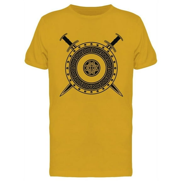 Viking Shield With Swords T-Shirt Men -Image by Shutterstock, Male 3X-Large