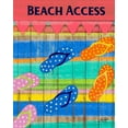 thumbnail image 2 of DeRice, Julie 12x14 Gold Ornate Wood Framed with Double Matting Museum Art Print Titled - Colorful Beach Access, 2 of 4