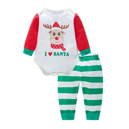

[Big Clear!]Children Clothing Christmas Family Parent-child Suit Printing Home Service Cotton Soft Two-piece Pajamas