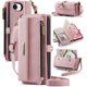 thumbnail image 1 of Funda Billetera para iPhone 16e – Funda para Teléfono de Cuero PU con Bloqueo RFID con Tarjetero, Bolsillo con Cremallera, Pata de Cabra, Cierre Magnético, Correa para el Hombro y la Muñeca, 1 of 9