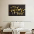thumbnail image 2 of Elephant Stock Adventure Awaits Gold Wall Art - Horizontal Canvas Wall Art - Living Room Wall Decor - Inspirational And Typography Canvas - Gray And Yellow Decor By Kimberly Allen - 36" x 24", 2 of 8