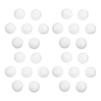 YOSADIER 100Pcs White Foam Balls Solid Polystyrene Round Craft Balls for DIY Holiday Decorations