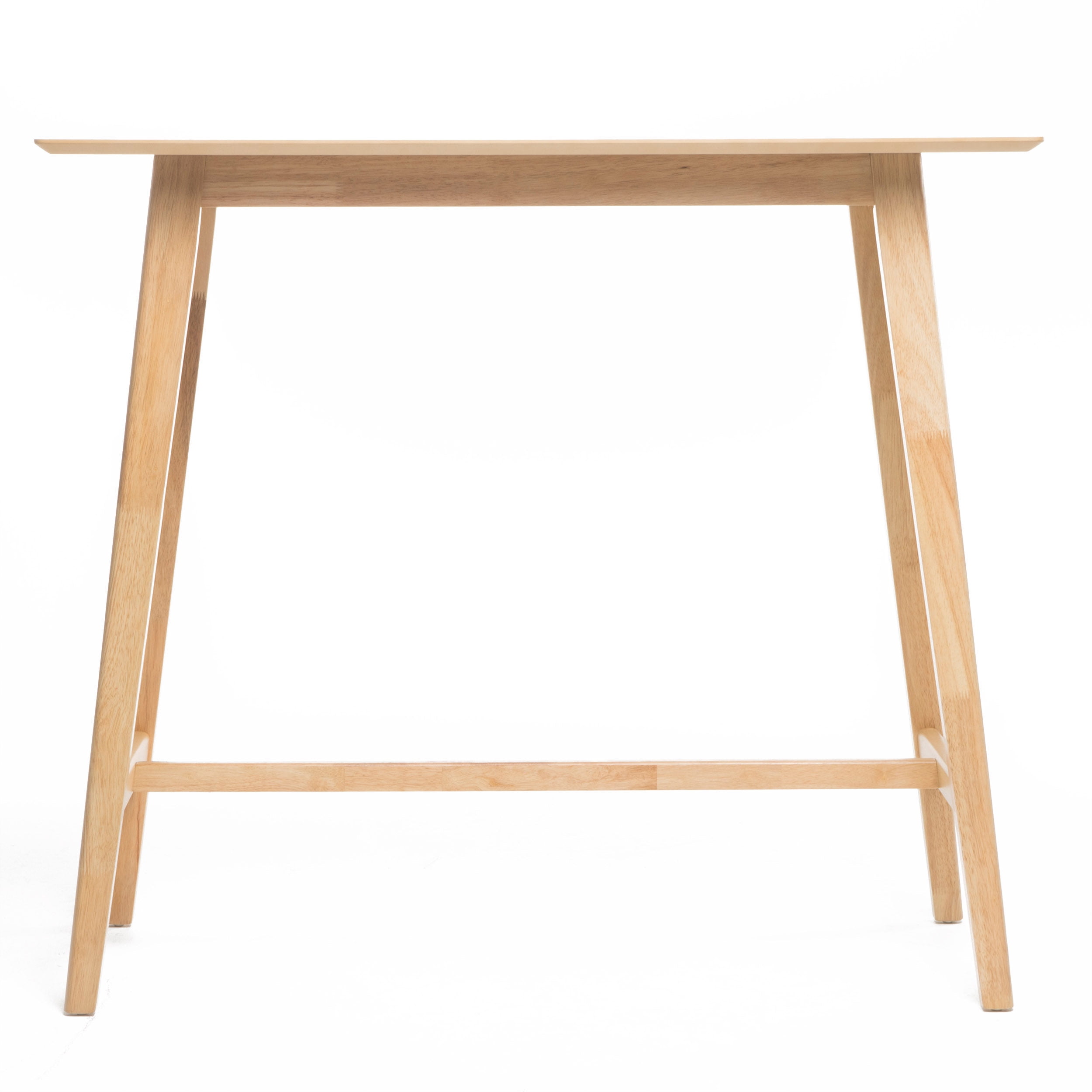 Wood Bar Table 47.24 x 17.72 x 42.01 Inch, Natural Oak Finish Counter Height Dining Table for Kitchen Bar