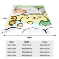 thumbnail image 4 of Lsque Sanrio Pattern Fuzzy Fleece Throw Blanket Extra Large,Super Soft,Fluffy and Warm Blankets for Couch,Bed,All Season Use (40"x30"), 4 of 7