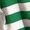 Green Stripe, variant on Women's Green Stripe Colorblock Cropped Knit Pullover with Collared V Neck | [ZhiHiMeRi] | L