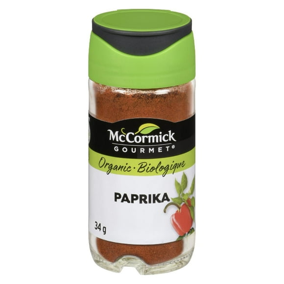 McCormick Gourmet, New Bottle, Premium Quality Natural Herbs & Spices, Organic Paprika, 34g