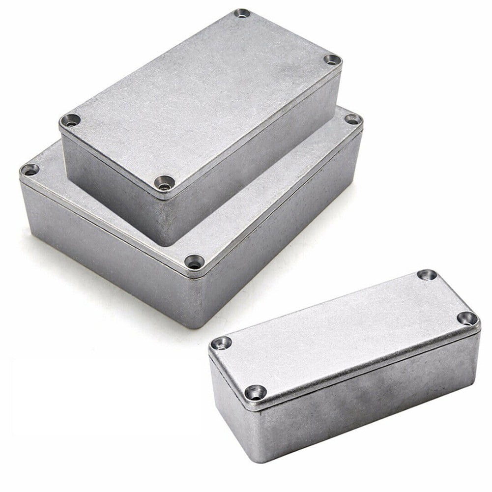 Effect Aluminum Box Metal Electric Case Instrument Silver Enclosure Project Box