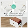 Tribesigns 4-Drawer File Cabinet Vertical Filing Cabinet, Heavy Duty ...