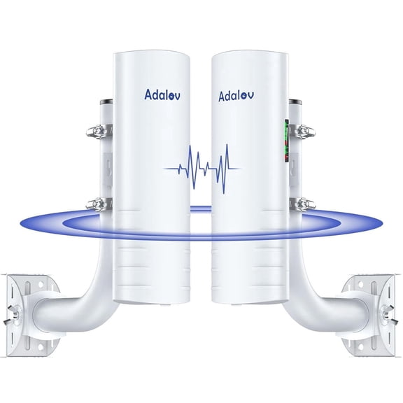 5KM 5.8G 1Gbps WIFI Bridge Wireless Access Point for Network Extend, Point to Point Outdoor CPE with 14DBi high gain Antenna