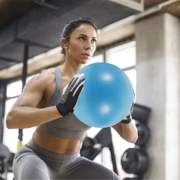 TINKSKY Ball With Pump Durable Yoga Ball For Physical Therapy And Home Workouts For Fitness And Muscle Strengthening