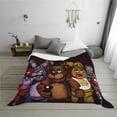 thumbnail image 3 of Lsque Five Nights At Freddy'S Print Flannel Throw Blanket, Ultra-soft Blanket for Bed, Couch, Car, Hypoallergenic Anti-pilling blanket-40"x30", 3 of 8