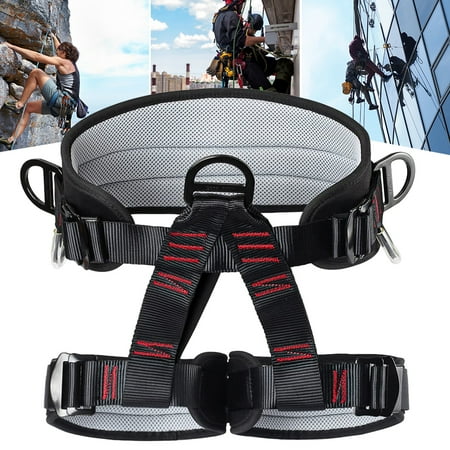 Adjustable Thickness Climbing Harness Half Body Harnesses for Fire Rescuing Caving Rock Climbing Rappelling Tree