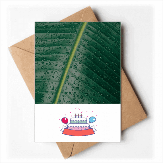 Banana Picture Nature World Happy Birthday Greeting Cards Envelopes Blank