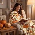 thumbnail image 5 of WDOBM Warm Blanket, Plush Blanket, Thickened Velvet Four-Season Sofa Throw Blanket, Pumpkin Blanket, Static Resistant Blanket for Sofa Throw Blanket, 5 of 7
