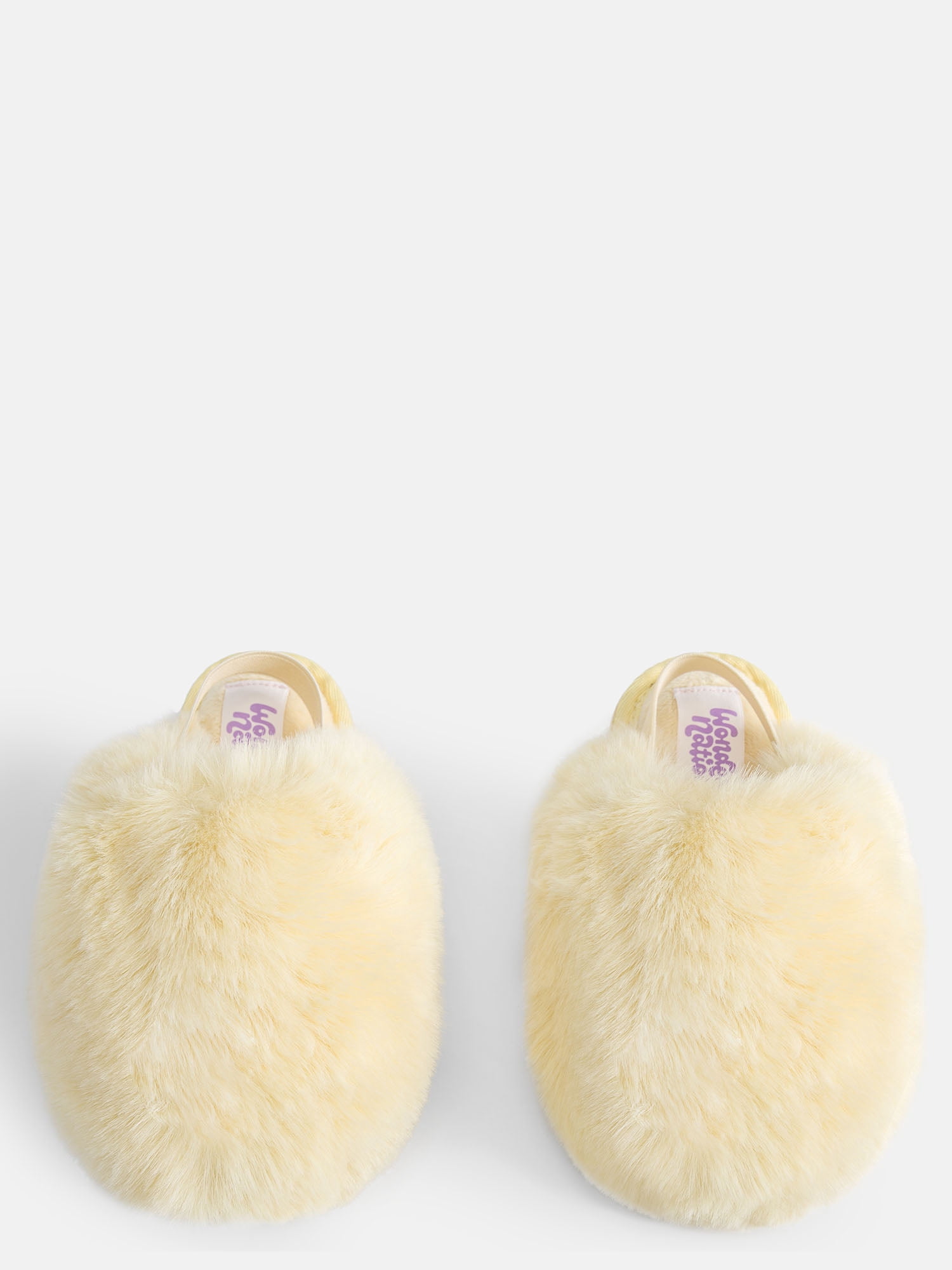 Wonder Nation Toddler, Little & Big Girls Faux Fur Puff Slippers