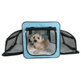 thumbnail image 2 of Pet Life Capacious Dual-Expandable Wire Folding Lightweight Collapsible Travel Pet Dog Crate, 2 of 6