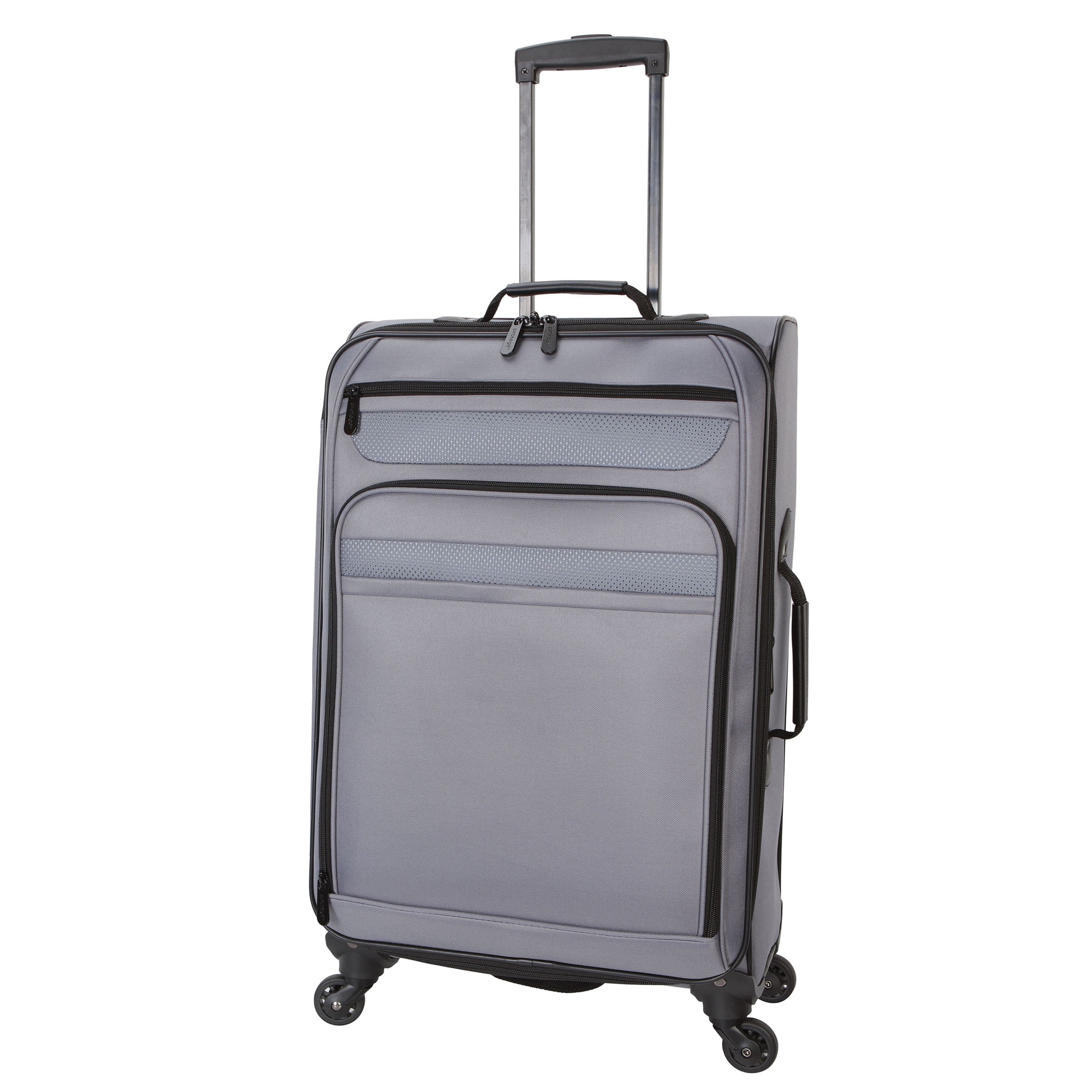Protege 3-Piece Softside Luggage Travel Set, Includes Medium Checked Luggage, Carry On Duffel and Boarding Tote, Soothing Gray