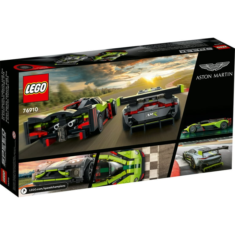 LEGO Speed Champions Aston Martin Valkyrie AMR Pro Vantage GT3 2 Collectible Model 76910 Race Car and Toy Set Includes 2 Driver Minifigures
