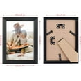 12 Pack 5x7 Picture Frames, Black Wall Mount and Table Top Photo Frame