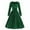 Green, variant on XFLWAM Wedding Guest Dress for Women Velvet Square Neck Long Sleeve Cocktail Party Dress 1950s Retro Rockabilly Audrey Hepburn A-Line Swing Dress Black L