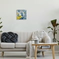 thumbnail image 2 of Stupell Industries Blue & Yellow Abstract Poppies Botanical & Floral Painting Gray Framed Art Print Wall Art, 2 of 7