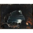 thumbnail image 2 of John O'Brien Inman 14x12 Black Ornate Wood Framed Double Matted Museum Art Print Titled: Cave Scene, 2 of 5