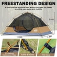 thumbnail image 2 of Carpa de Mochilero Camppal para 2 Personas, Impermeable y Cortaviento, Color Caqui, 2 of 9